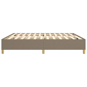 Σκελετός Κρεβατιού με Ελατήρια Taupe 200x200 εκ.Υφασμάτινο