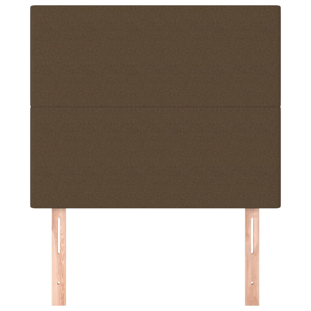 Κεφαλάρι Κρεβατιού Σκούρο Καφέ 80x5x118/128 εκ. Ύφασμα - PAKOBAZAAR