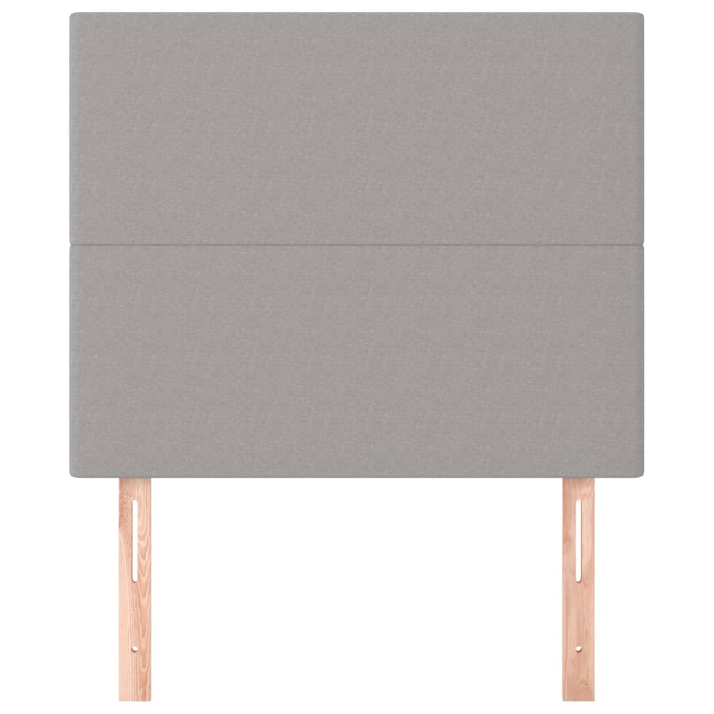 Κεφαλάρι Ανοιχτό Γκρι 90x5x118/128 εκ. Ύφασμα - Pakobazaar