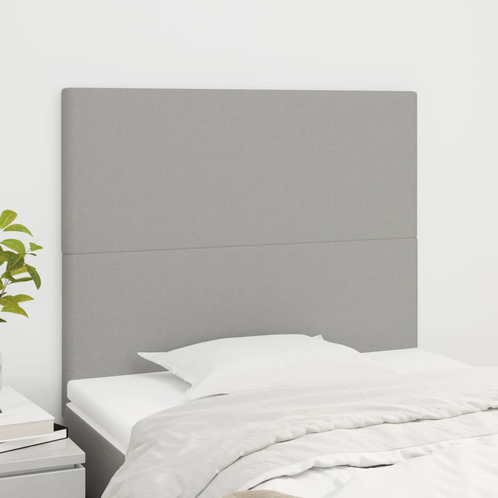 Κεφαλάρι Ανοιχτό Γκρι 90x5x118/128 εκ. Ύφασμα - Pakobazaar
