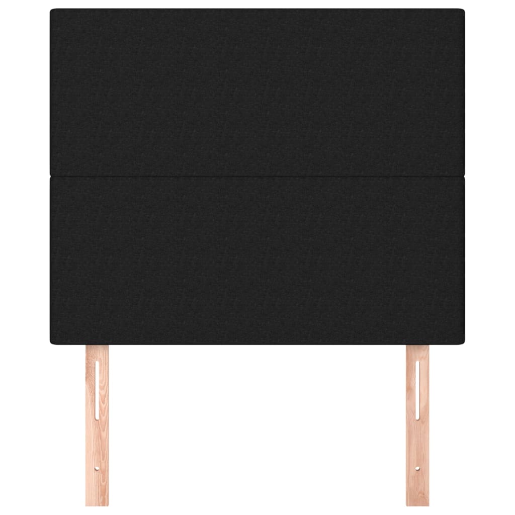 Κεφαλάρι Κρεβατιού Μαύρο 100x5x118/128 εκ. Ύφασμα - PAKOBAZAAR