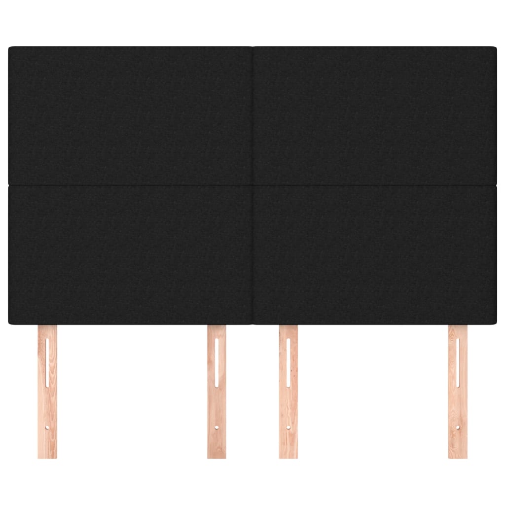 Κεφαλάρι Μαύρο 144x5x118/128 εκ. Ύφασμα - PAKOBAZAAR