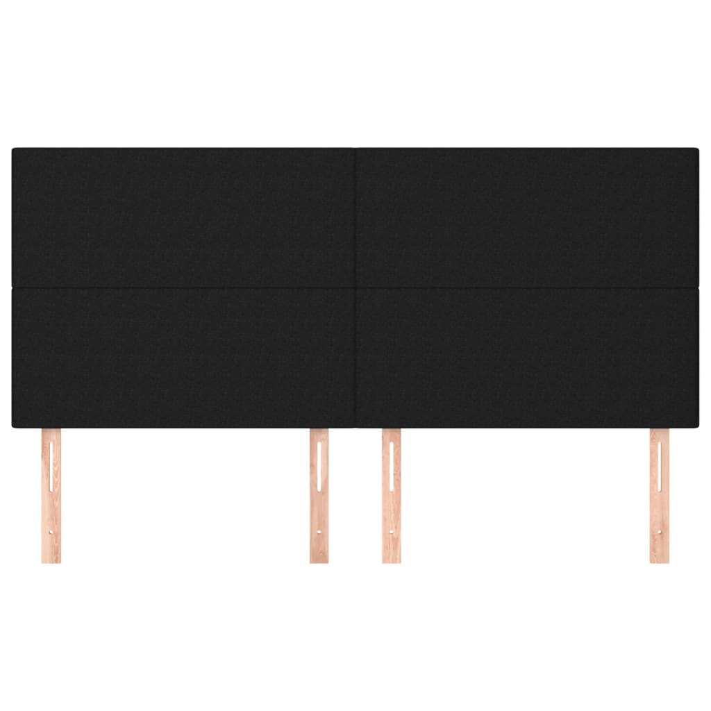 Κεφαλάρι Μαύρο 180x5x118/128 εκ. Ύφασμα - PAKOBAZAAR