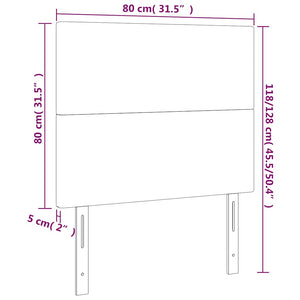 Κεφαλάρι Σκούρο Μπλε Βελούδινο 80x5x118/128 εκ. - Pakobazaar