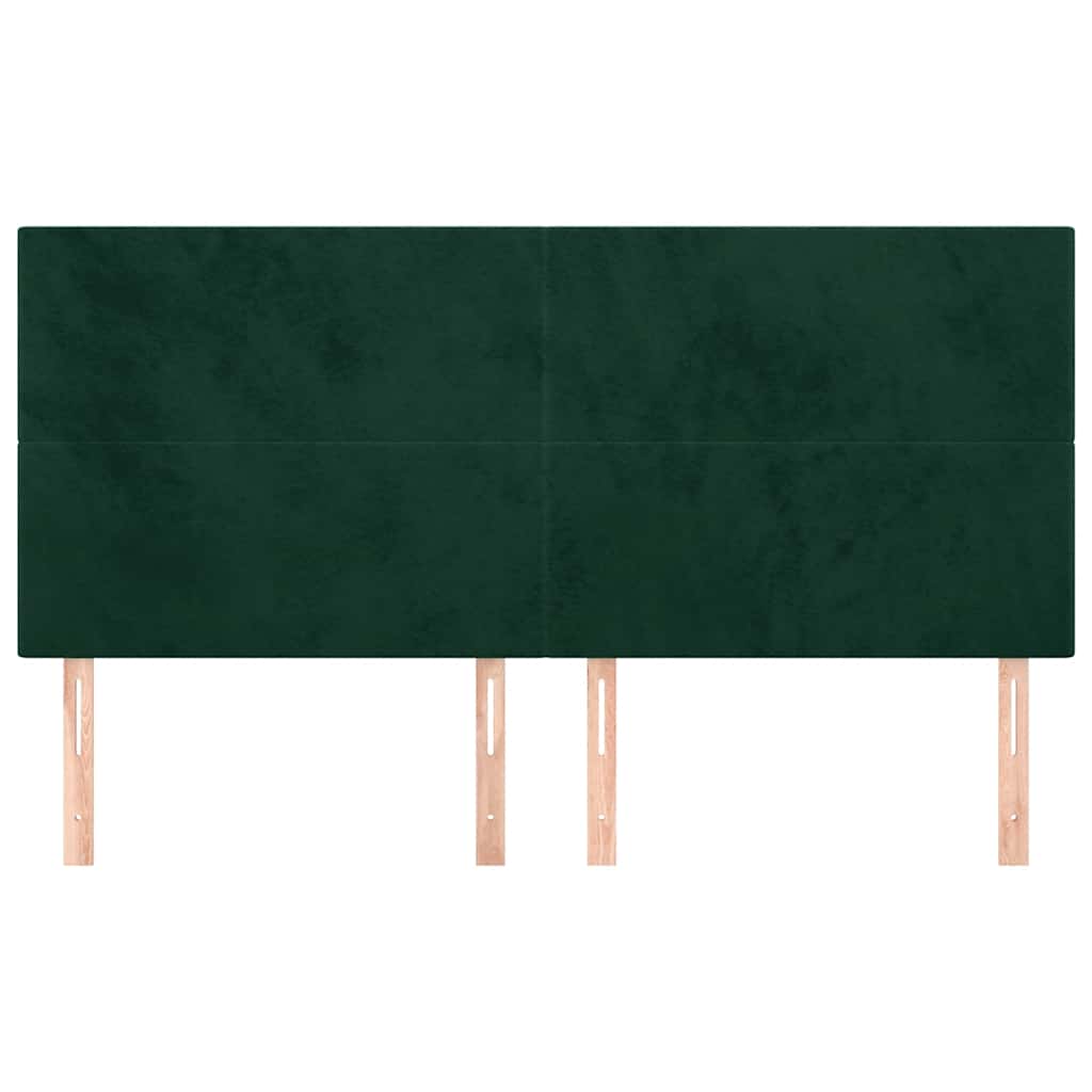 Κεφαλάρι Σκούρο Πράσινο Βελούδινο 180x5x118/128 εκ. - PAKOBAZAAR
