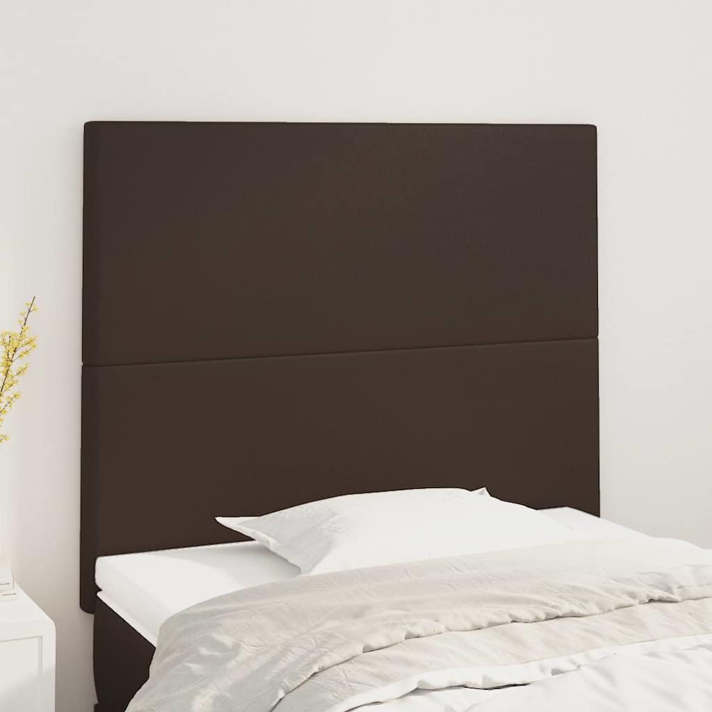 Κεφαλάρι Καφέ 80x5x118/128 εκ. από Συνθετικό Δέρμα