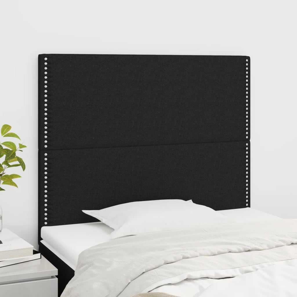 Κεφαλάρι Μαύρο 90x5x118/128 εκ. Ύφασμα - PAKOBAZAAR