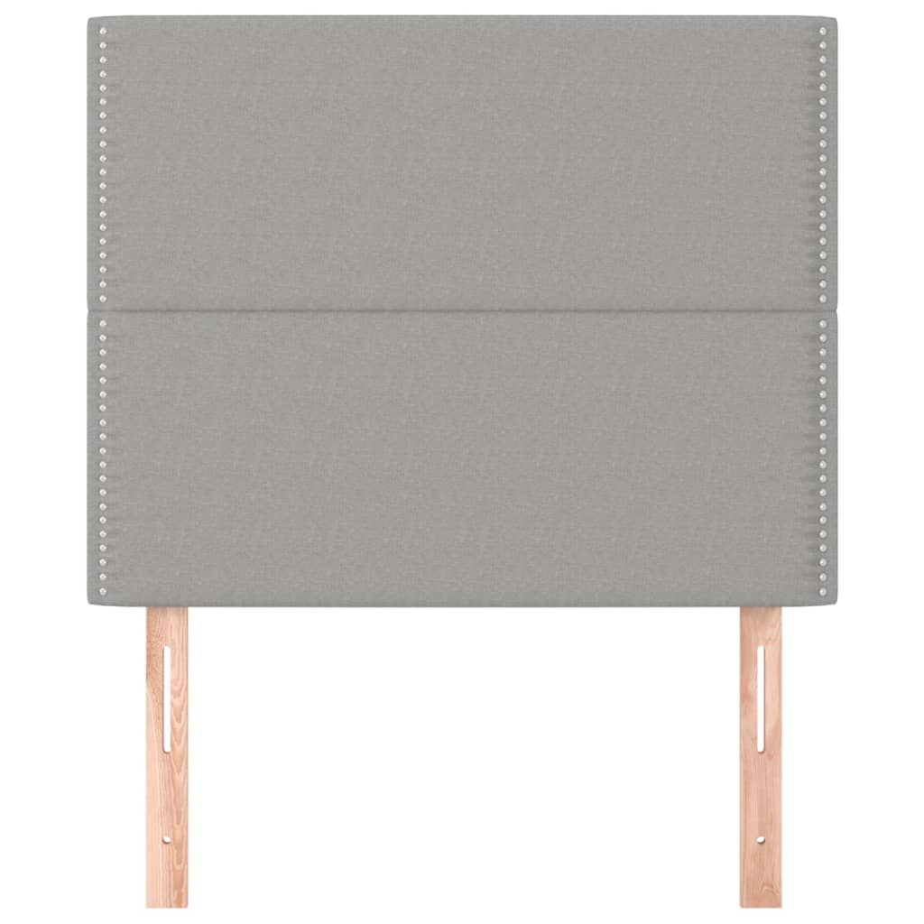 Κεφαλάρι Ανοιχτό Γκρι 100x5x118/128 εκ. Ύφασμα - PAKOBAZAAR