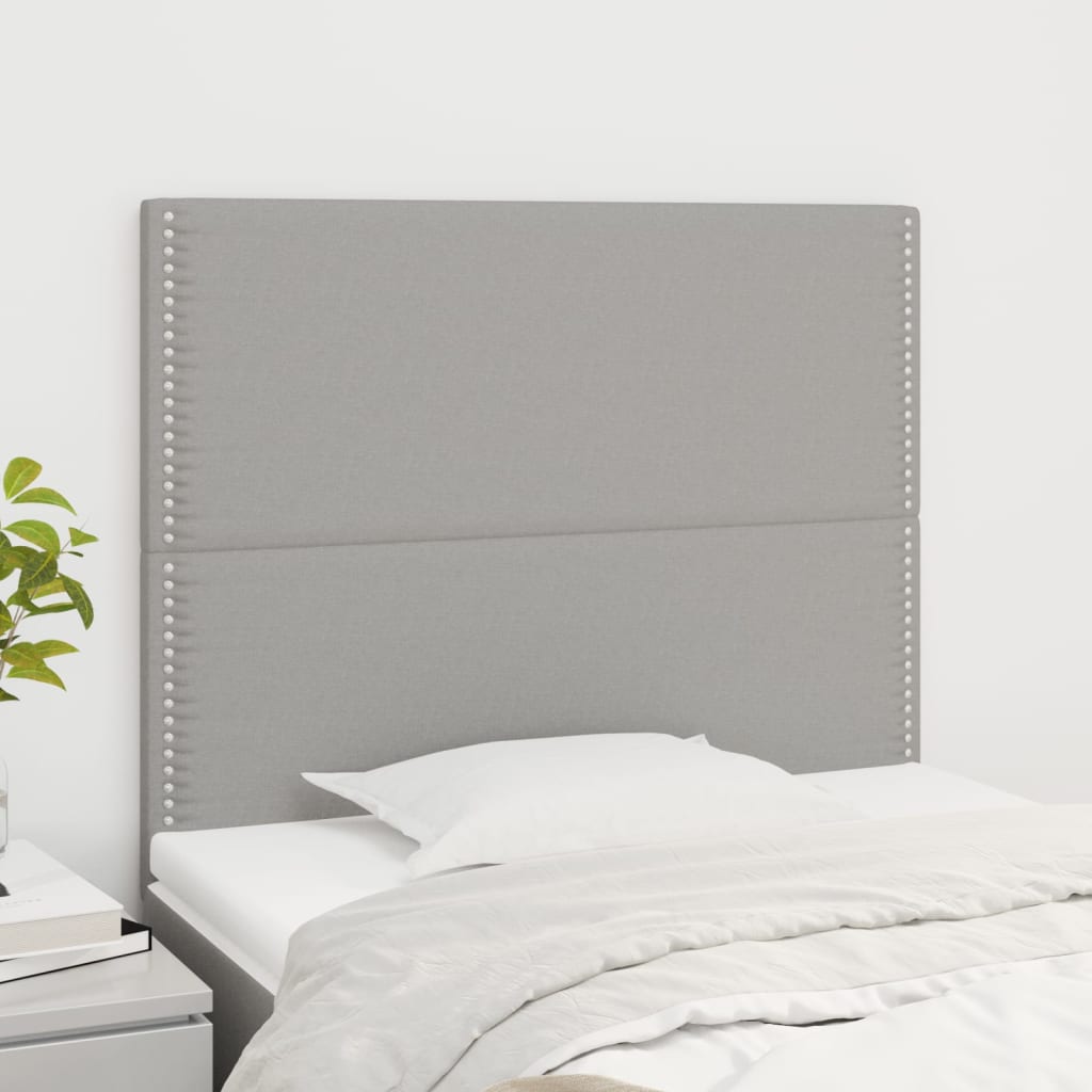 Κεφαλάρι Ανοιχτό Γκρι 100x5x118/128 εκ. Ύφασμα - PAKOBAZAAR