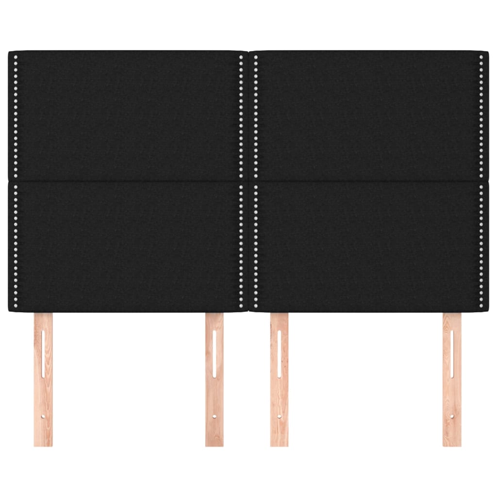 Κεφαλάρι Μαύρο 144x5x118/128 εκ. Ύφασμα - PAKOBAZAAR