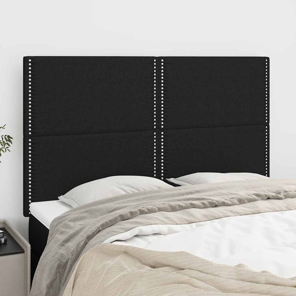 Κεφαλάρι Μαύρο 144x5x118/128 εκ. Ύφασμα - PAKOBAZAAR