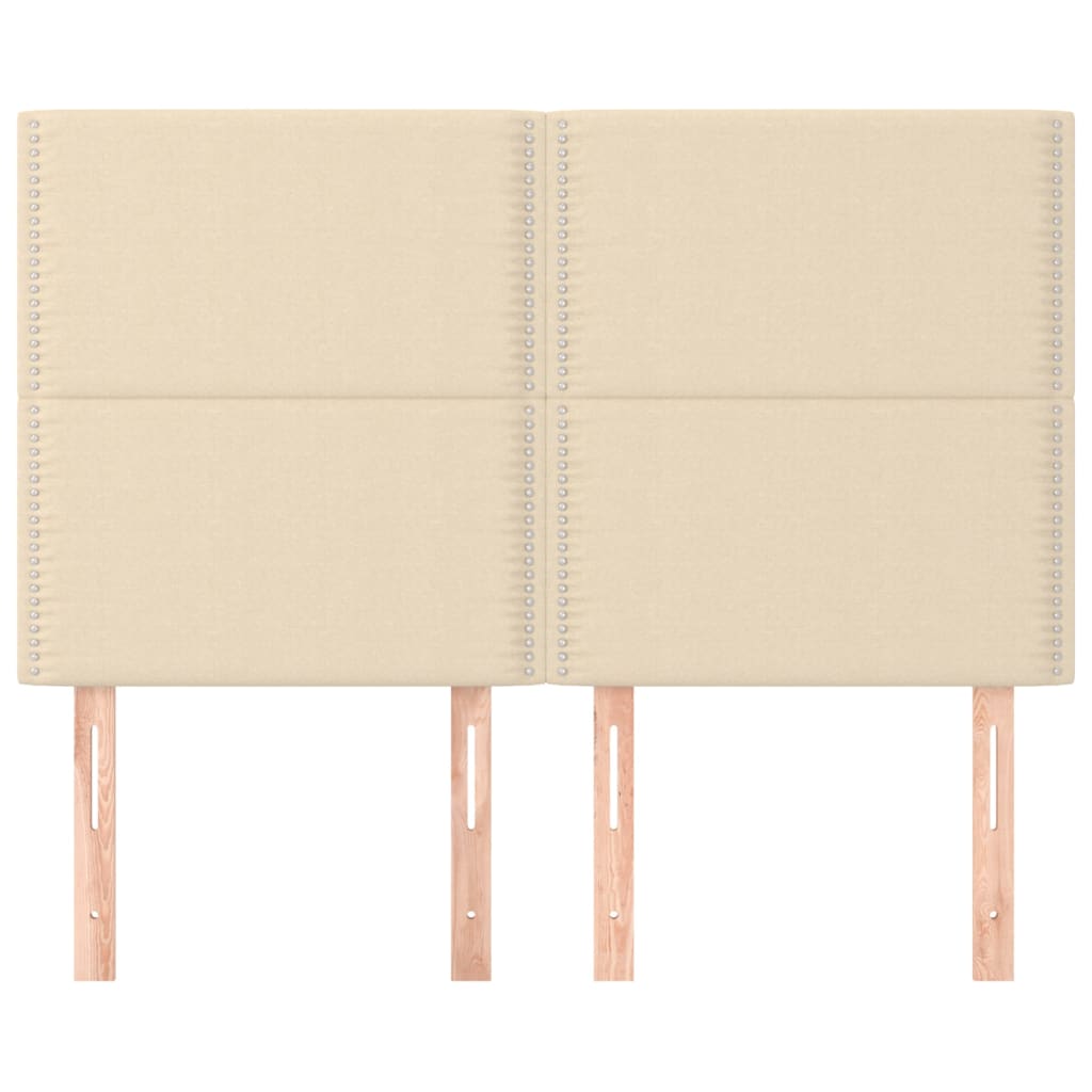 Κεφαλάρι Κρεμ 144x5x118/128 εκ. Ύφασμα - PAKOBAZAAR