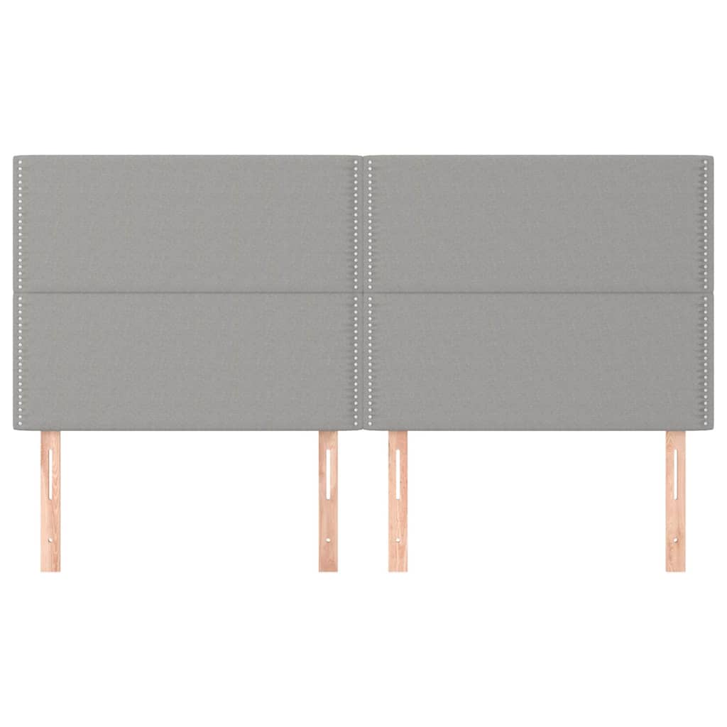 Κεφαλάρι Ανοιχτό Γκρι 160x5x118/128 εκ. Ύφασμα