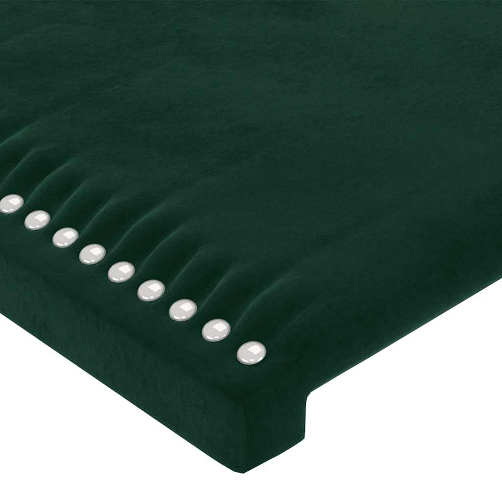 Κεφαλάρι Σκούρο Πράσινο Βελούδινο 80x5x118/128 εκ.
