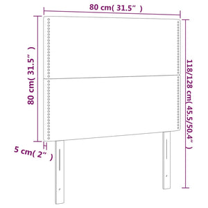 Κεφαλάρι Σκούρο Μπλε Βελούδινο 80x5x118/128 εκ. - PAKOBAZAAR