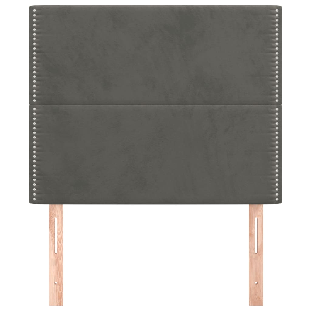 Κεφαλάρι Σκούρο Γκρι Βελούδινο 90x5x118/128 εκ. - PAKOBAZAAR