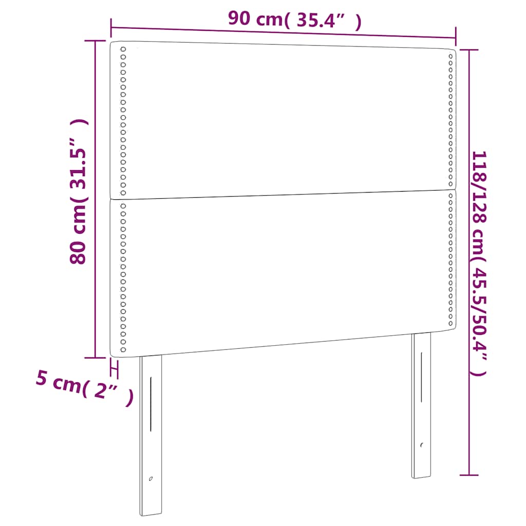 Κεφαλάρι Σκούρο Πράσινο Βελούδινο 90x5x118/128 εκ. - PAKOBAZAAR