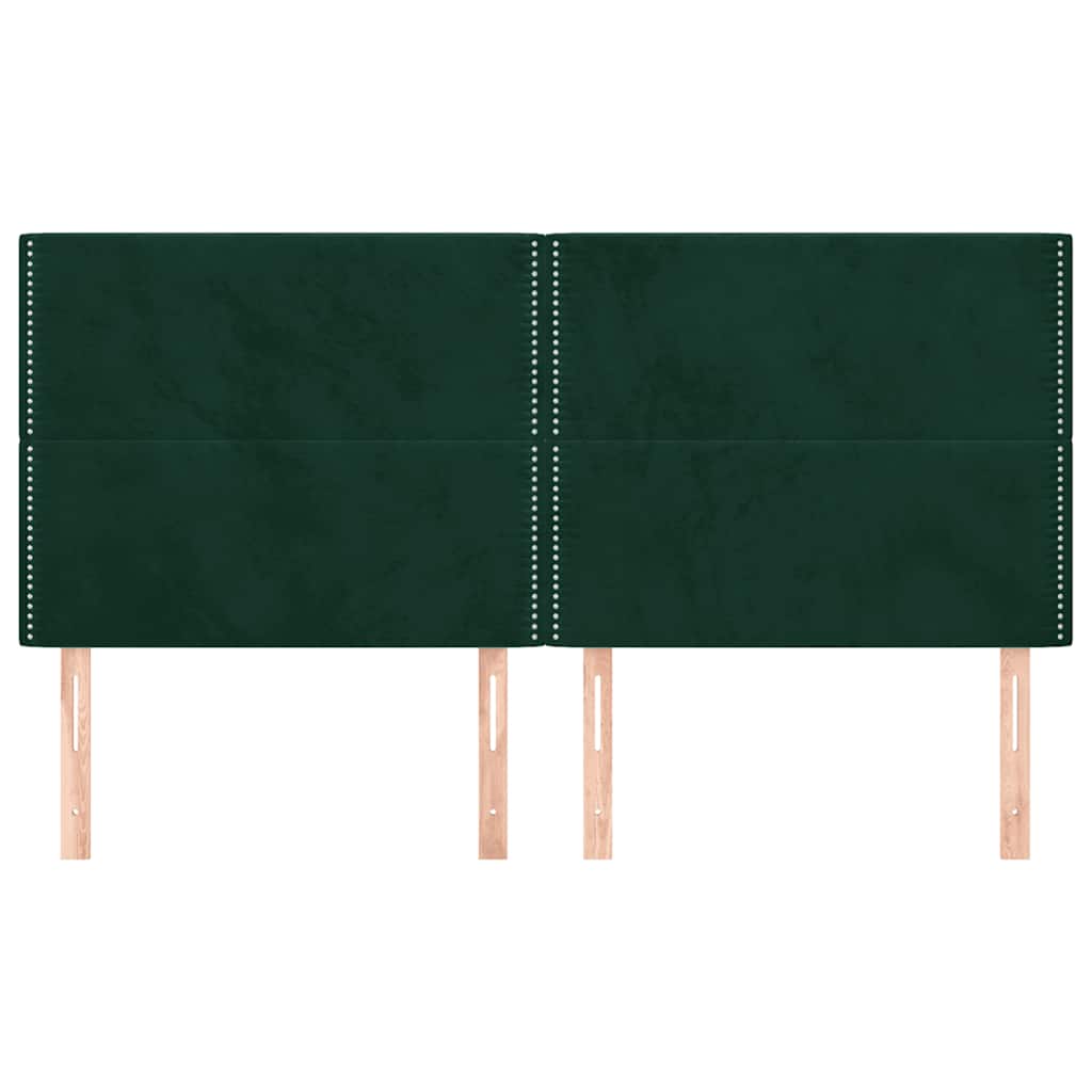 Κεφαλάρι Σκούρο Πράσινο Βελούδινο 180x5x118/128 εκ. - PAKOBAZAAR
