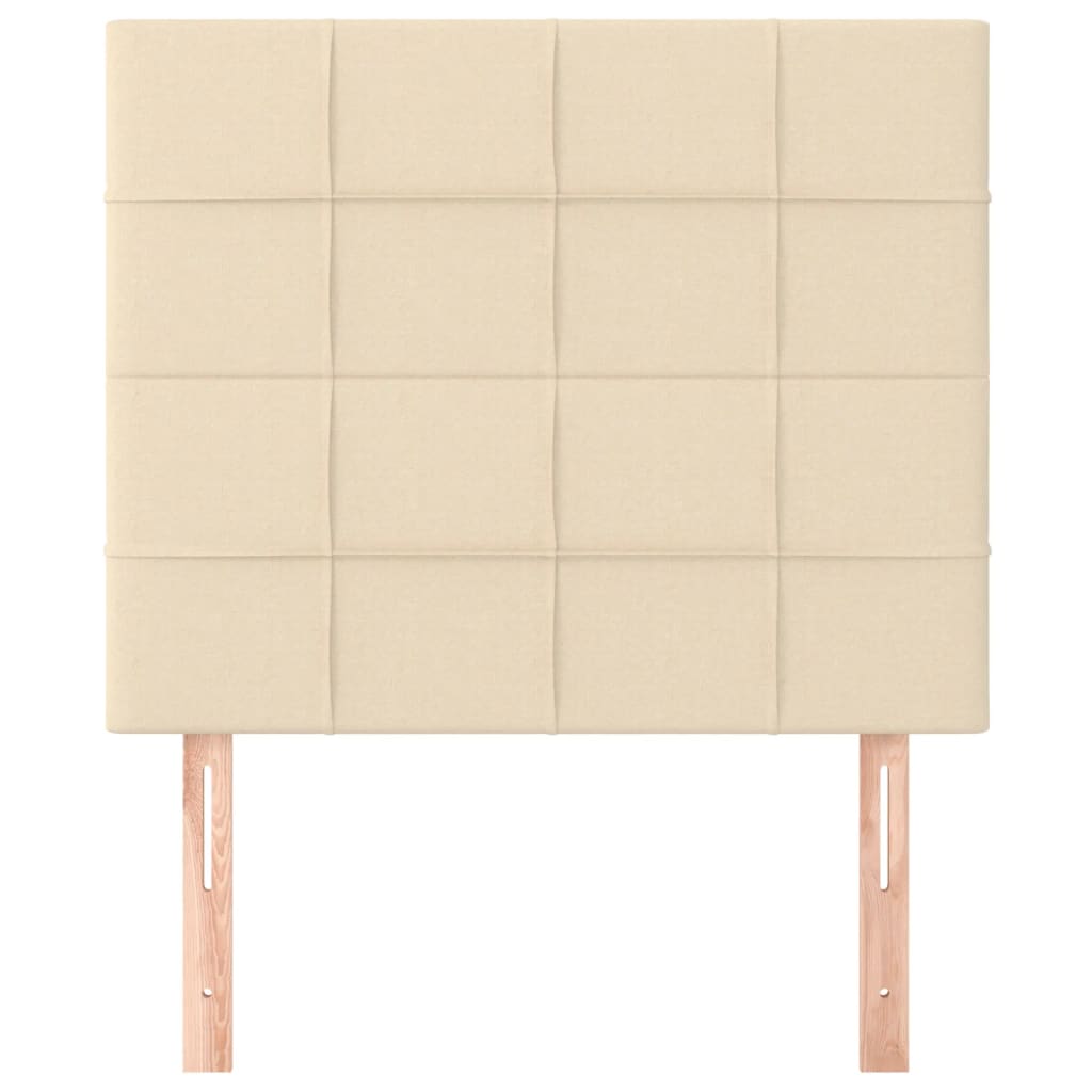 Κεφαλάρι Κρεμ 80x5x118/128 εκ. Ύφασμα - PAKOBAZAAR
