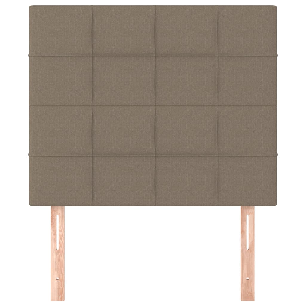 Κεφαλάρι Κρεβατιού Μπεζ 90x5x118/128 εκ. Ύφασμα - PAKOBAZAAR