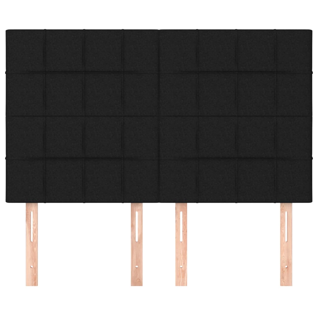 Κεφαλάρι Μαύρο 144x5x118/128 εκ. Ύφασμα - PAKOBAZAAR