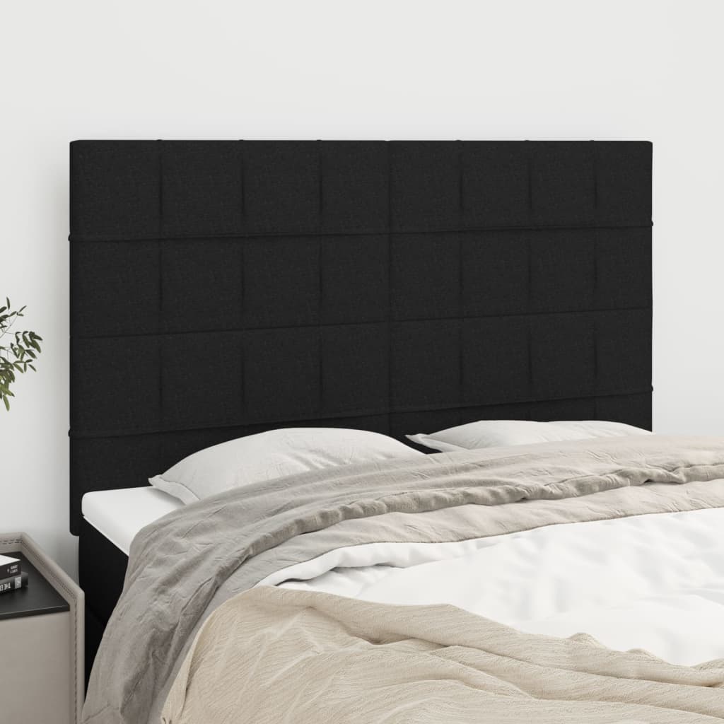 Κεφαλάρι Μαύρο 144x5x118/128 εκ. Ύφασμα - PAKOBAZAAR