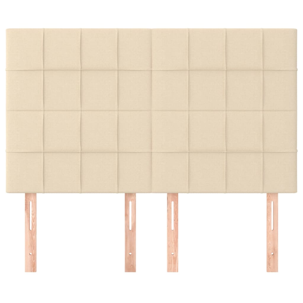 Κεφαλάρι Κρεμ 144x5x118/128 εκ. Ύφασμα - PAKOBAZAAR