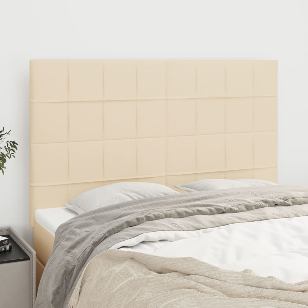 Κεφαλάρι Κρεμ 144x5x118/128 εκ. Ύφασμα - PAKOBAZAAR