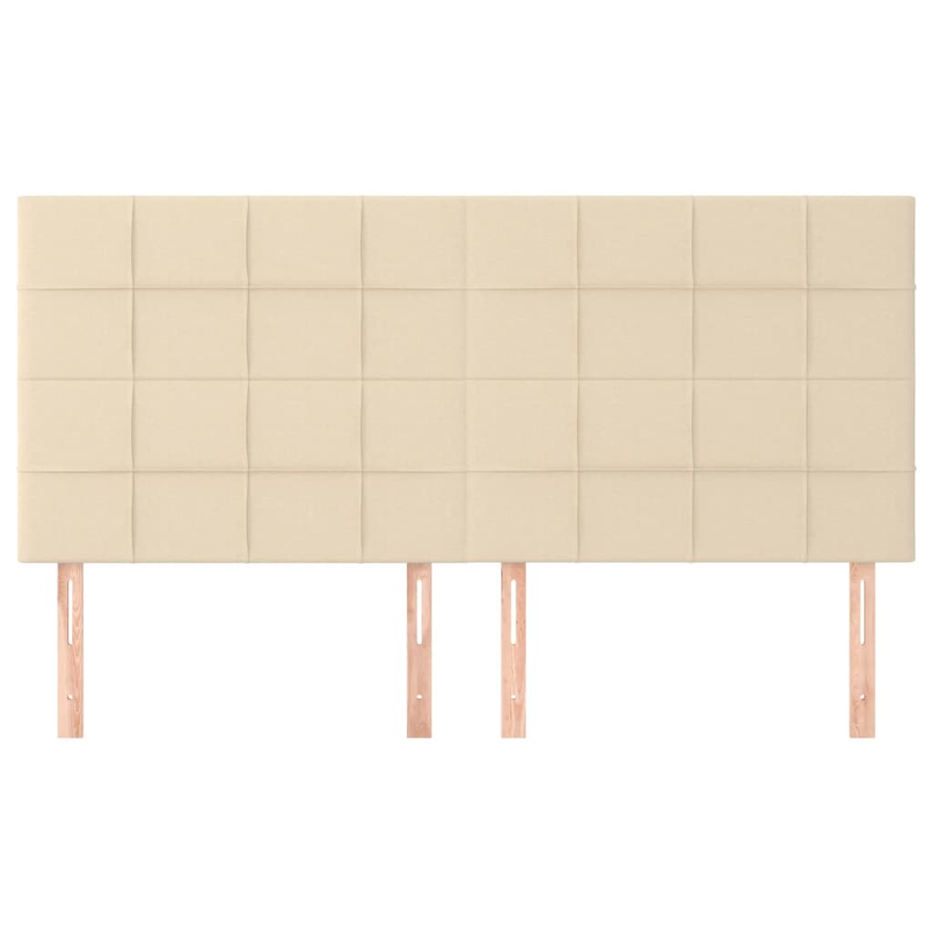 Κεφαλάρι Κρεμ 160x5x118/128 εκ. Ύφασμα - PAKOBAZAAR