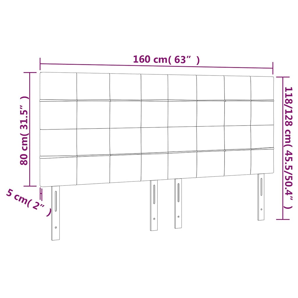 Κεφαλάρι Πράσινο 160x5x118/128 εκ. Ύφασμα