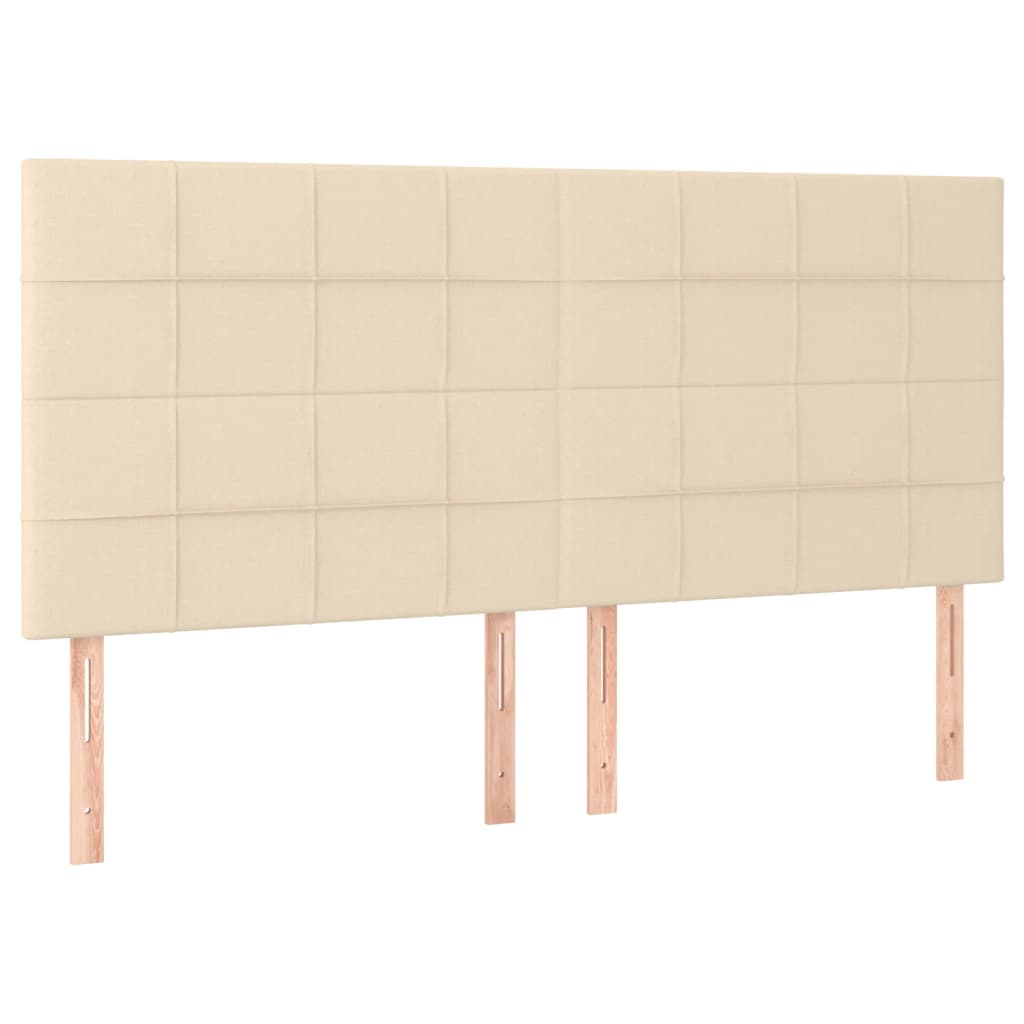 Κεφαλάρι Κρεμ 180x5x118/128 εκ. Ύφασμα - PAKOBAZAAR
