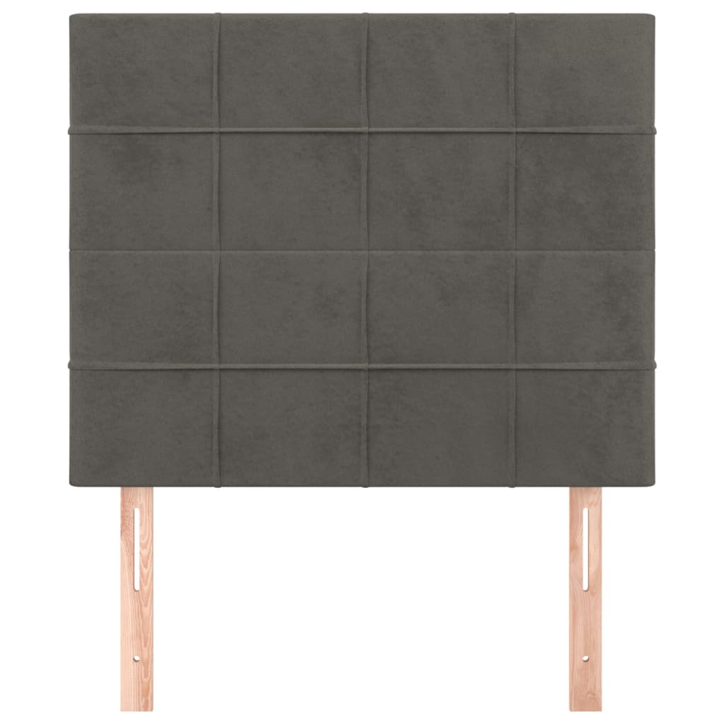 Κεφαλάρι Σκούρο Γκρι Βελούδινο 80x5x118/128 εκ. - PAKOBAZAAR