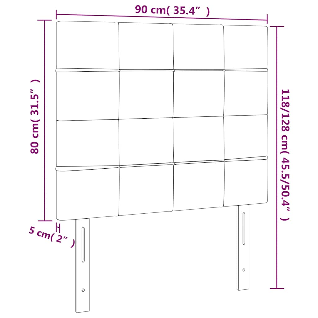Κεφαλάρι Σκούρο Πράσινο Βελούδινο 90x5x118/128 εκ. - PAKOBAZAAR