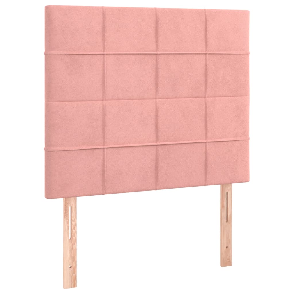 Κεφαλάρι Ροζ Βελούδινο 90x5x118/128 εκ. - PAKOBAZAAR