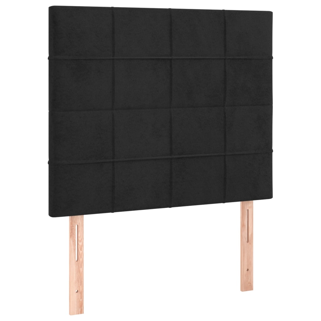 Κεφαλάρι Μαύρο Βελούδινο 100x5x118/128 εκ. - PAKOBAZAAR
