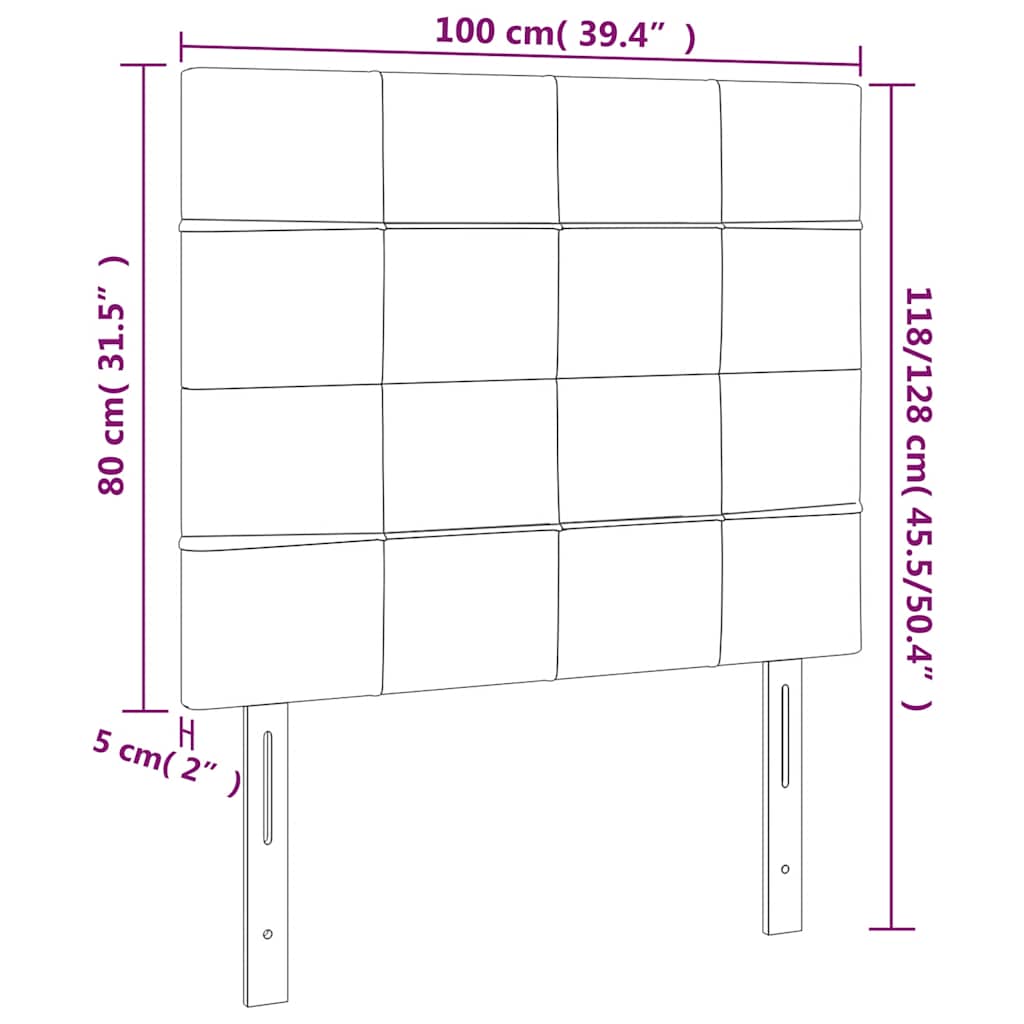 Κεφαλάρι Σκούρο Πράσινο Βελούδινο 100x5x118/128 εκ. - PAKOBAZAAR