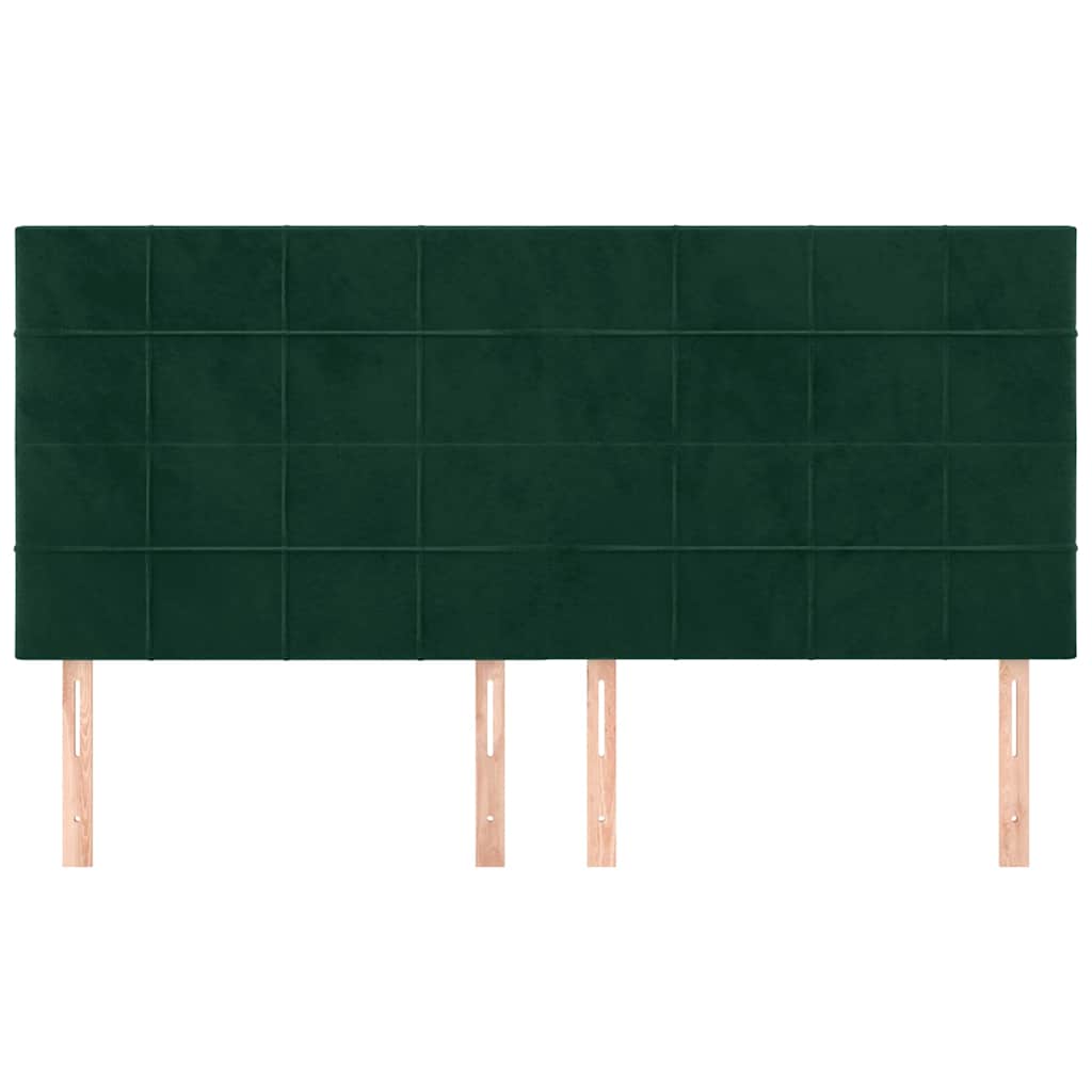 Κεφαλάρι Σκούρο Πράσινο Βελούδινο 180x5x118/128 εκ. - PAKOBAZAAR