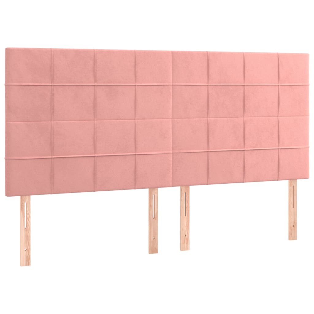 Κεφαλάρι Ροζ Βελούδινο 180x5x118/128 εκ. - PAKOBAZAAR