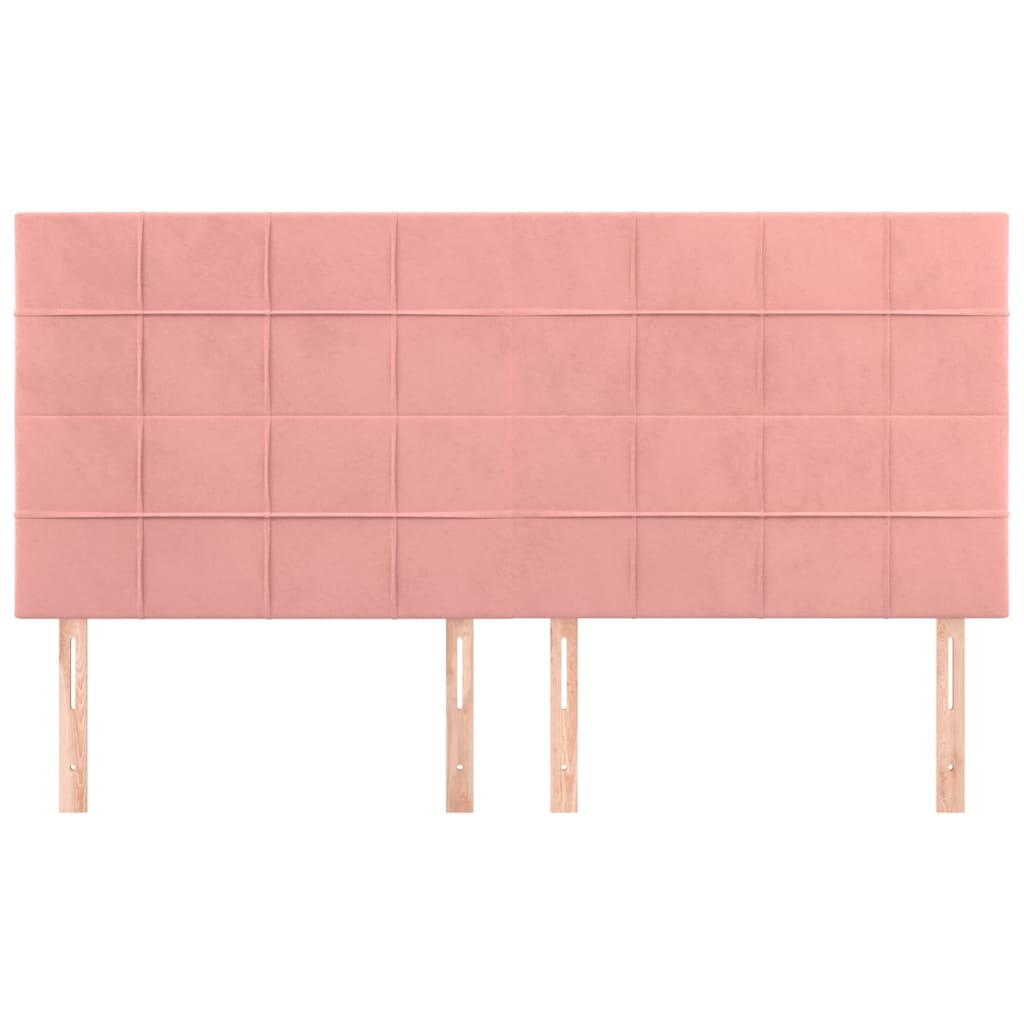 Κεφαλάρι Ροζ Βελούδινο 180x5x118/128 εκ. - PAKOBAZAAR