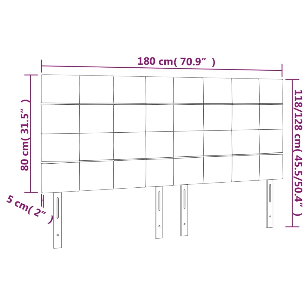 Κεφαλάρι Ροζ Βελούδινο 180x5x118/128 εκ. - PAKOBAZAAR