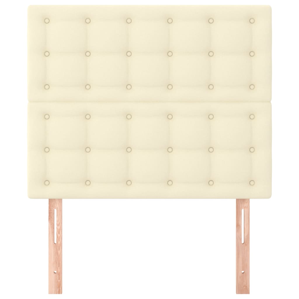 Κεφαλάρι Κρεμ 100x5x118/128 εκ. από Συνθετικό Δέρμα