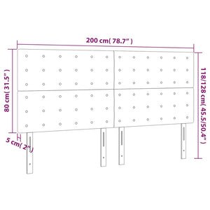 Κεφαλάρι Κρεμ 200x5x118/128 εκ. από Συνθετικό Δέρμα