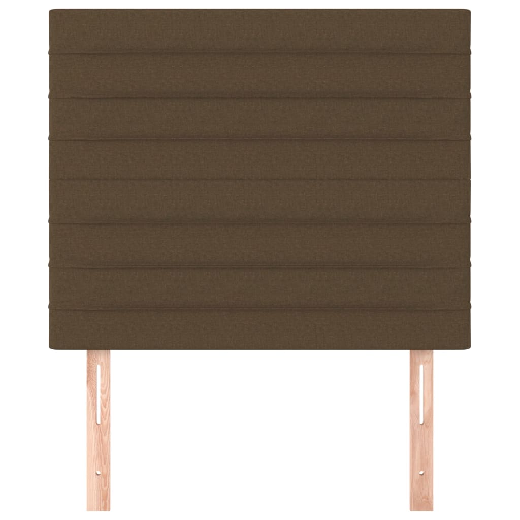 Κεφαλάρι Κρεβατιού Σκούρο Καφέ 80x5x118/128 εκ. Ύφασμα - Pakobazaar