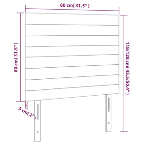 Κεφαλάρι Κρεβατιού Μπεζ 80x5x118/128 εκ. Ύφασμα - PAKOBAZAAR