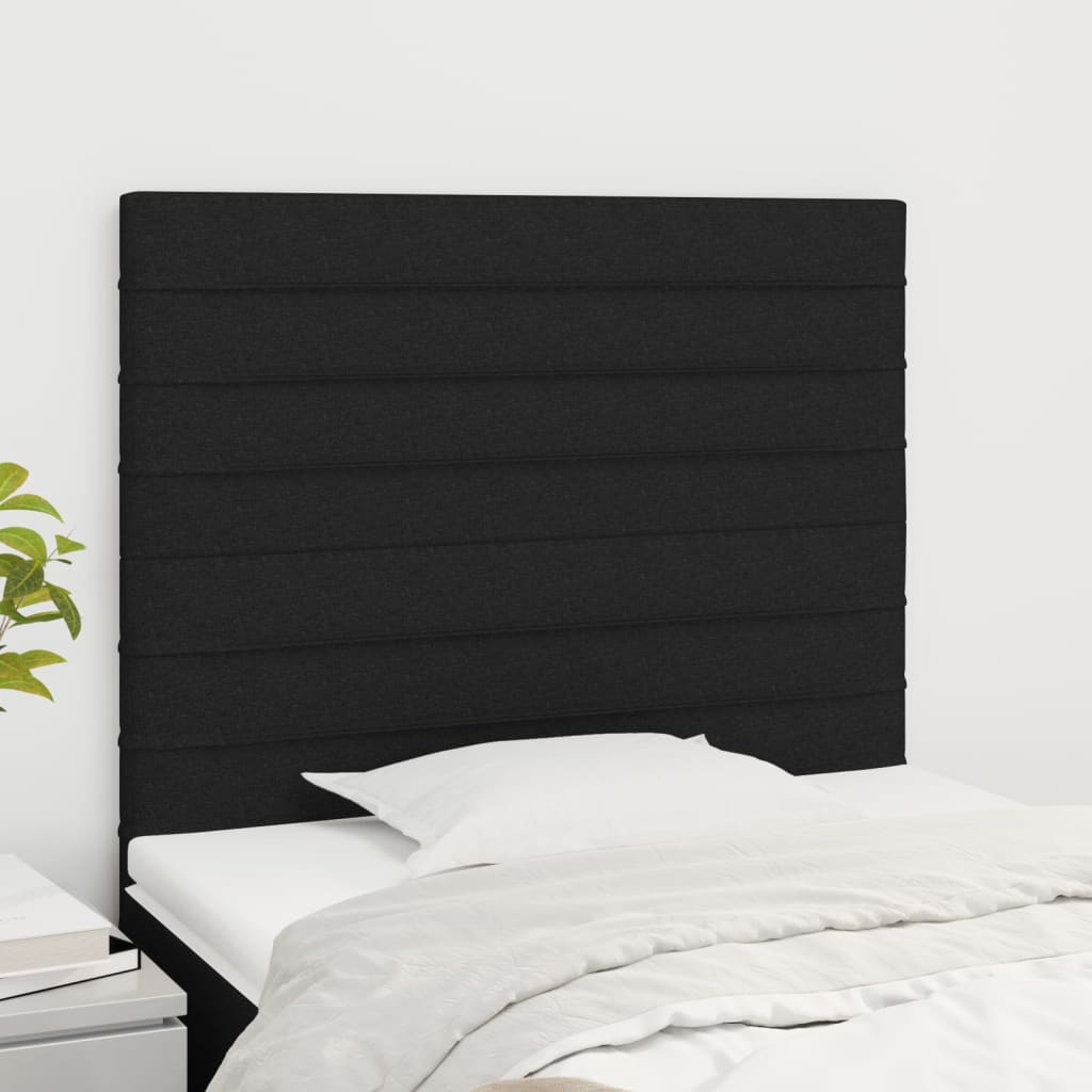 Κεφαλάρι Μαύρο 90x5x118/128 εκ. Ύφασμα - PAKOBAZAAR