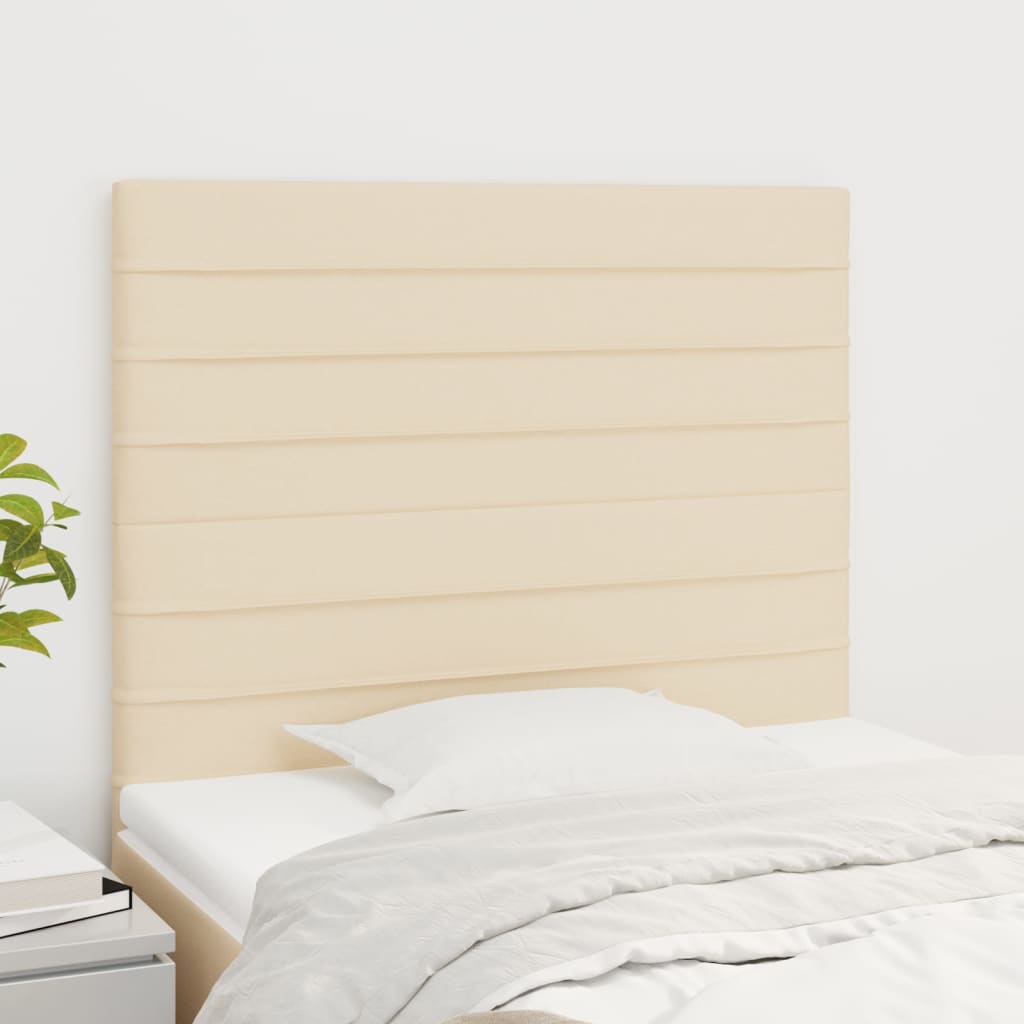 Κεφαλάρι Κρεμ 90x5x118/128 εκ. Ύφασμα - PAKOBAZAAR