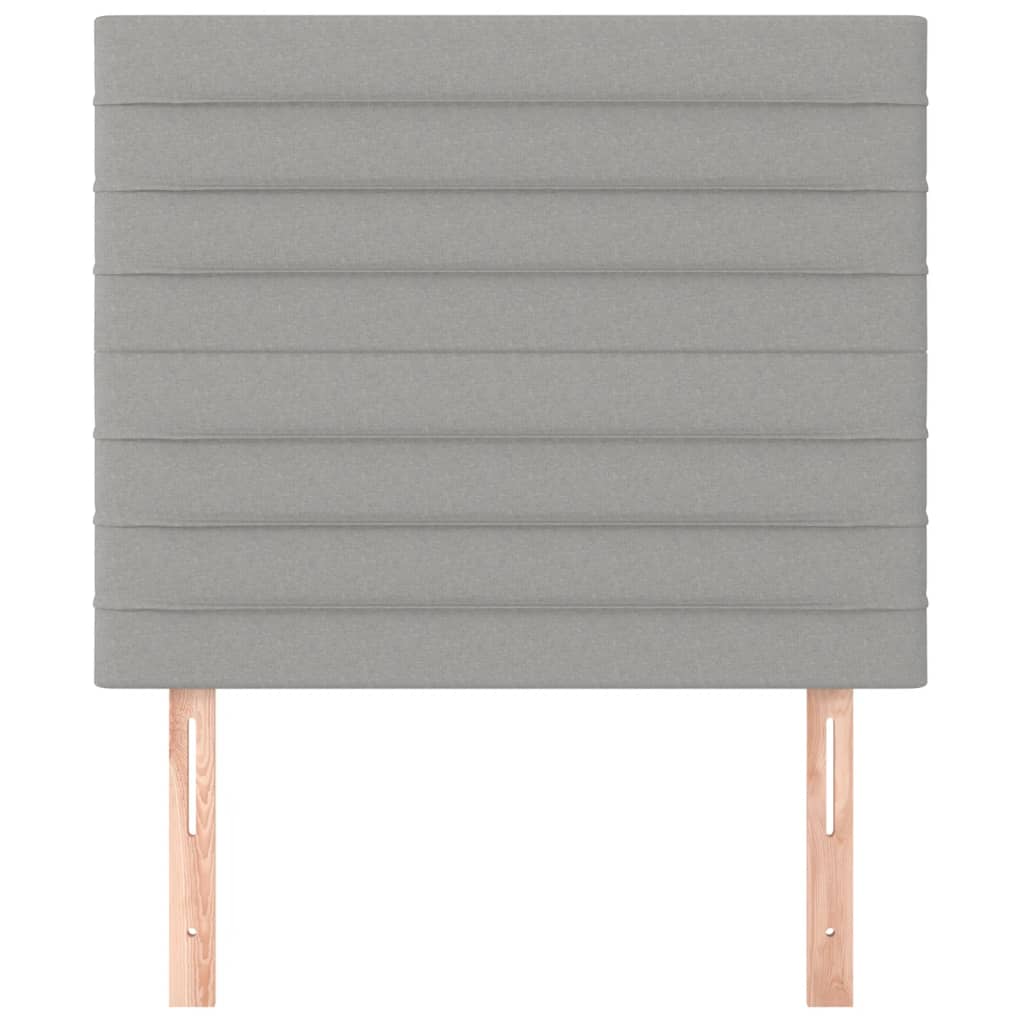Κεφαλάρι Ανοιχτό Γκρι 100x5x118/128 εκ. Ύφασμα - PAKOBAZAAR