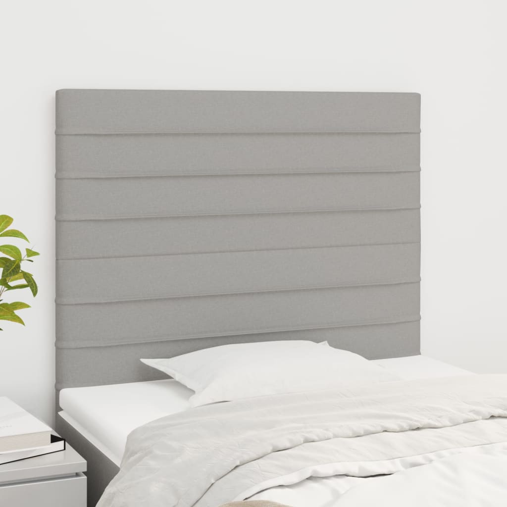 Κεφαλάρι Ανοιχτό Γκρι 100x5x118/128 εκ. Ύφασμα - PAKOBAZAAR