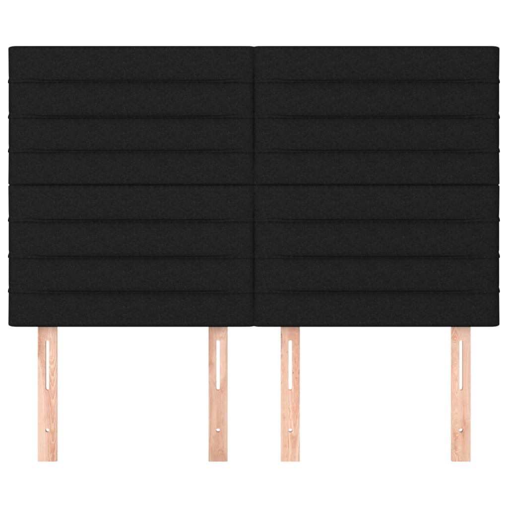 Κεφαλάρι Μαύρο 144x5x118/128 εκ. Ύφασμα - PAKOBAZAAR