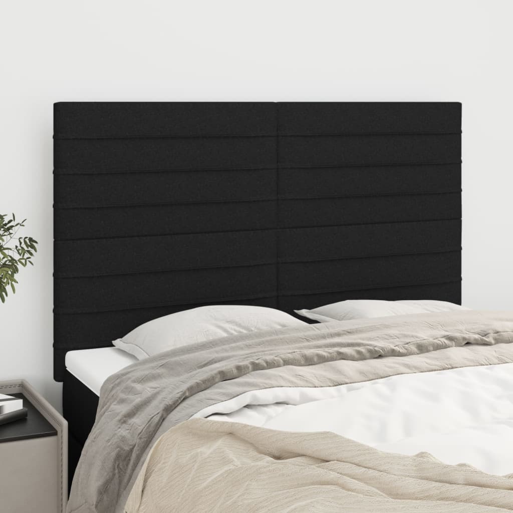 Κεφαλάρι Μαύρο 144x5x118/128 εκ. Ύφασμα - PAKOBAZAAR